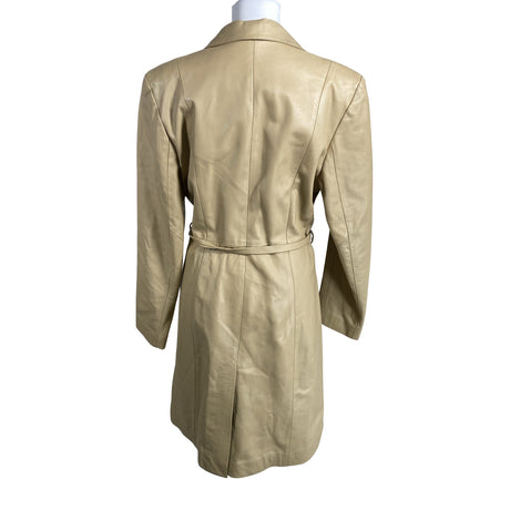 Naisten Giorgio Cuirs - Nahkatakki, koko 40 - Beige (2)