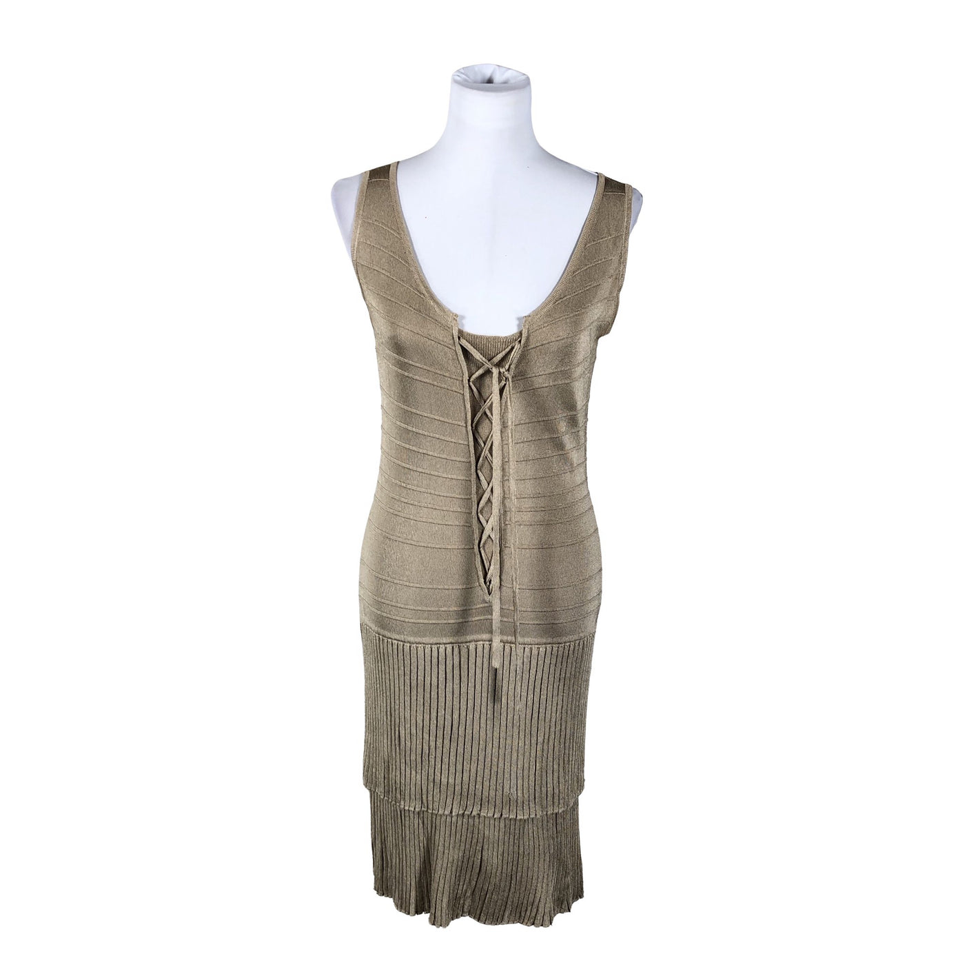 Naisten Luisa Spagnoli - Neulemekko, koko 38 - Beige (3)