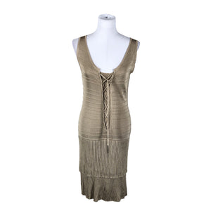Naisten Luisa Spagnoli - Neulemekko, koko 38 - Beige (3)