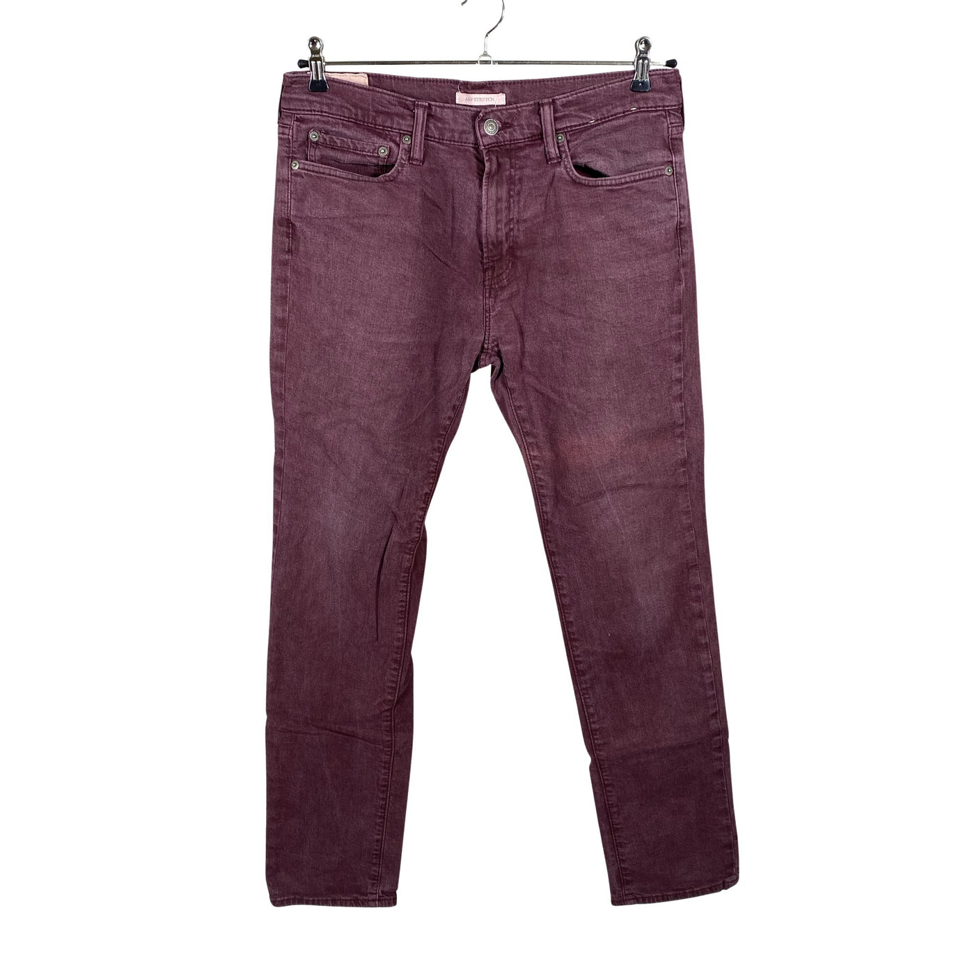 Miesten Abercrombie&Fitch - Farkut, koko W33 - Viininpunainen (1)