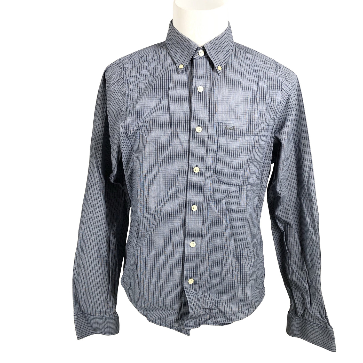 Miesten Abercrombie&Fitch - Kauluspaita, koko XL - Sininen (1)