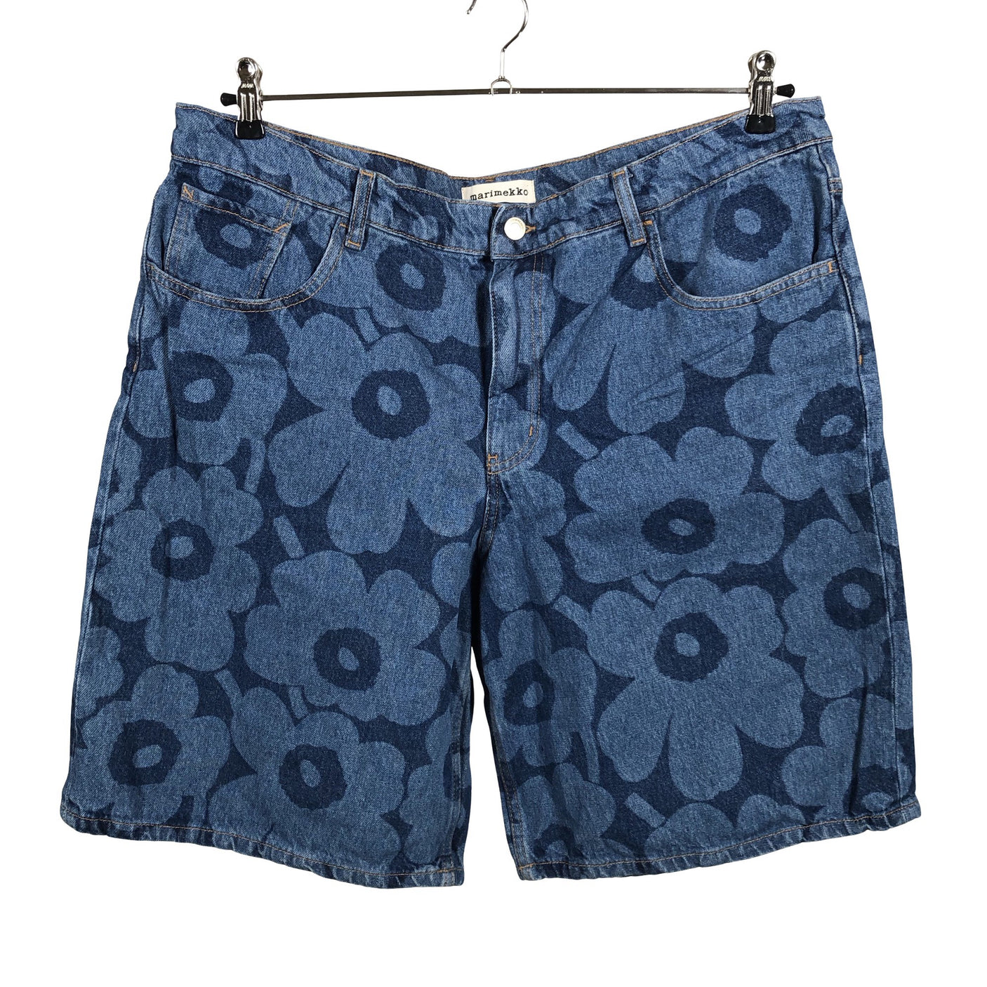 Naisten Marimekko - Farkkushortsit, koko W34 - Sininen (1)