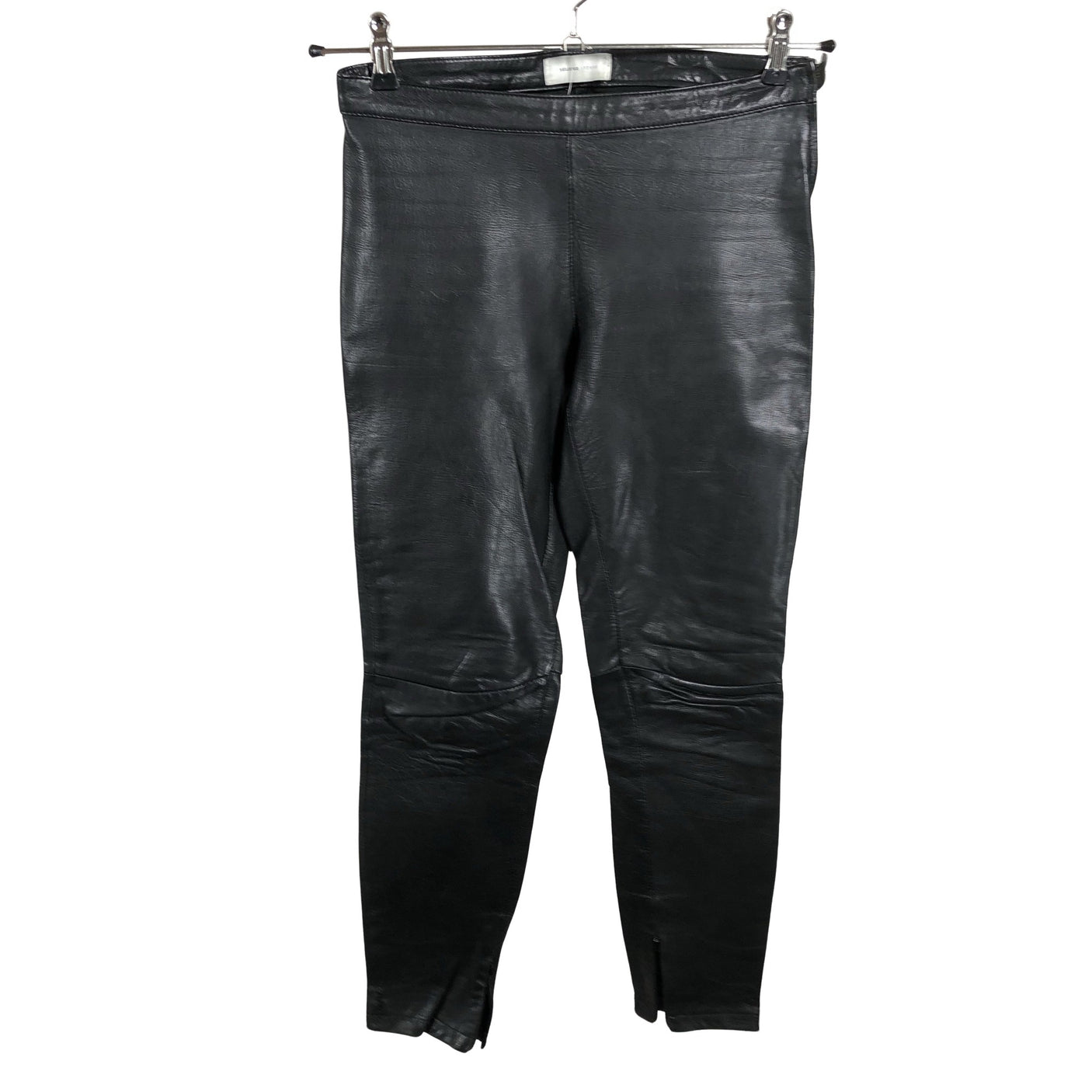 Naisten Selected - Nahkahousut, koko 34 - Musta (1)