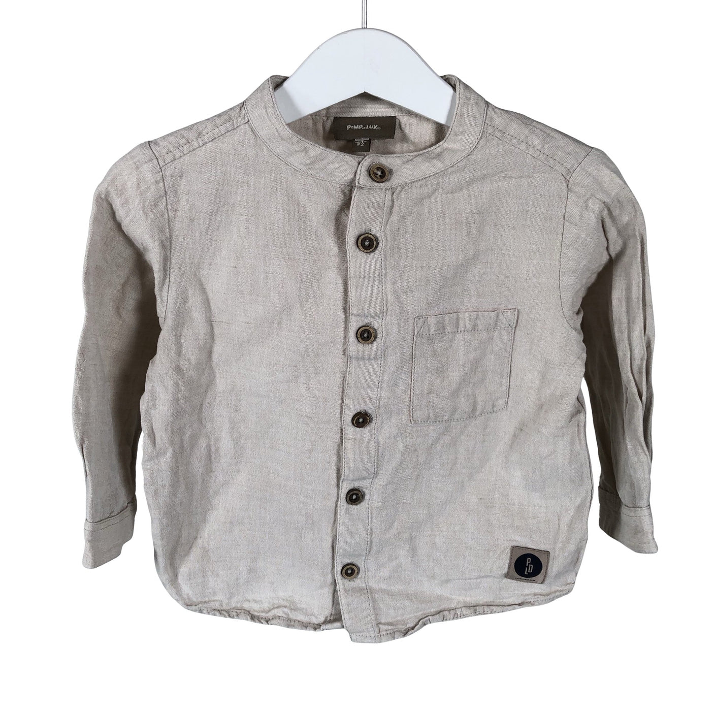 Poikien POMPdeLUX - Kauluspaita, koko 86 - 92 - Beige (1)