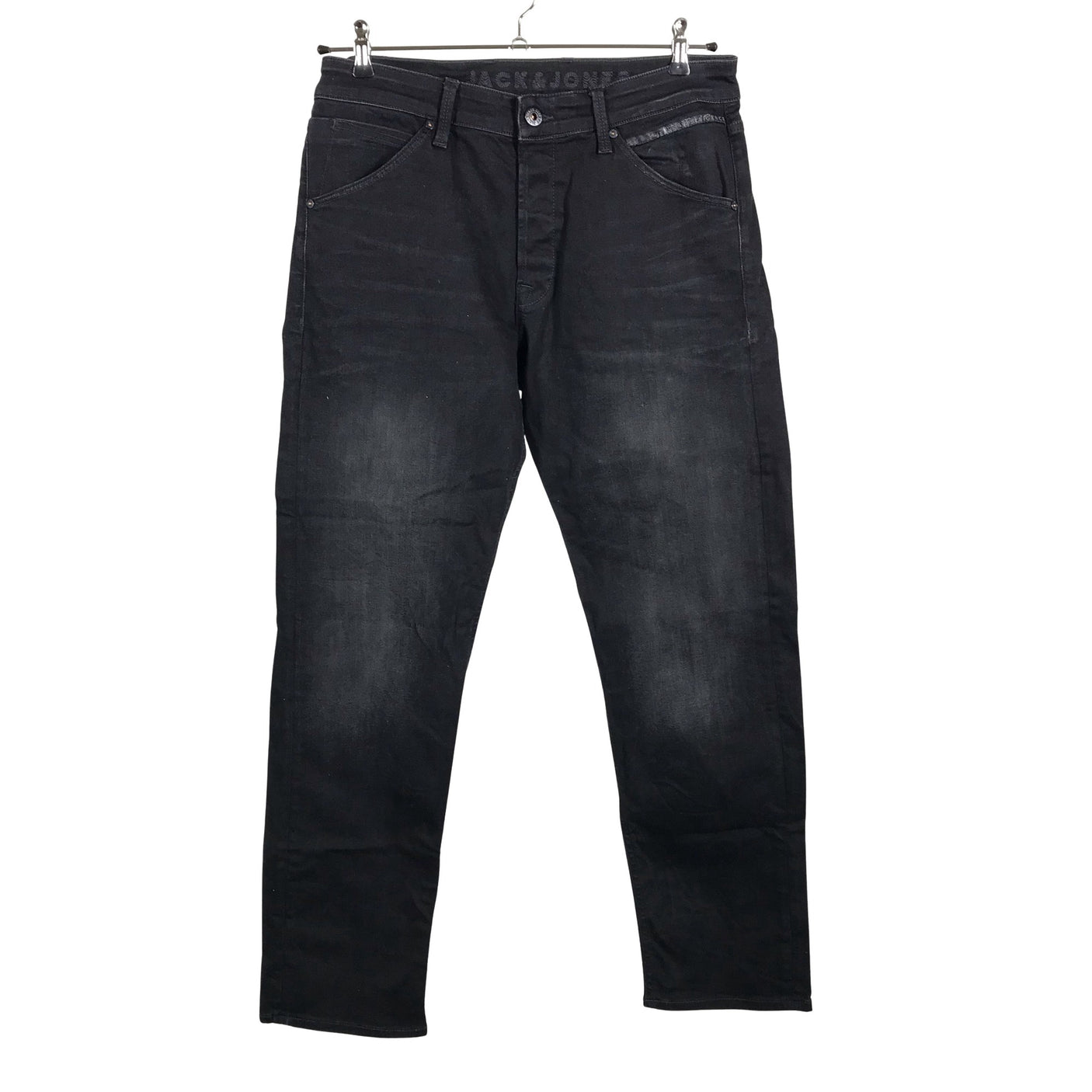 Miesten Jack & Jones - Farkut, koko W33 - Musta (1)
