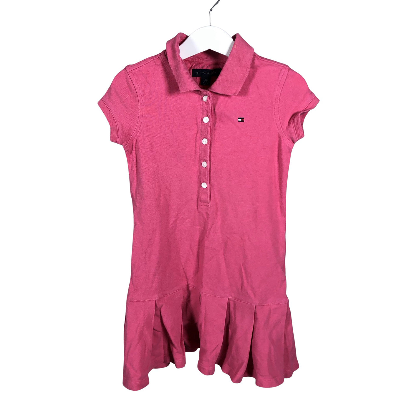 Tyttöjen Tommy Hilfiger - Pikeemekko, koko 104 - 110 - Pinkki (1)