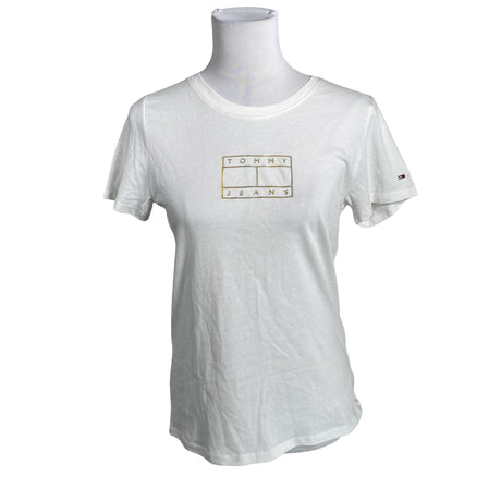 Naisten Tommy Jeans (Tommy Hilfiger) - T-paita, koko 36 - Valkoinen ()