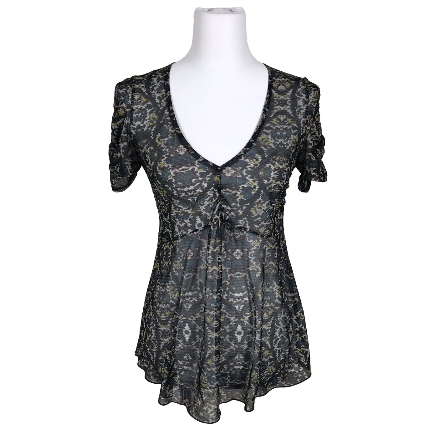 Naisten Kookai - Lyhythihainen pusero, koko 36 - Sininen (2)