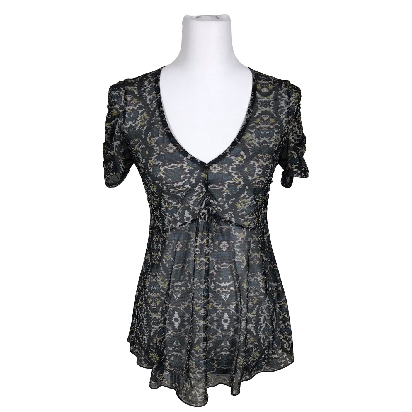 Naisten Kookai - Lyhythihainen pusero, koko 36 - Sininen (1)