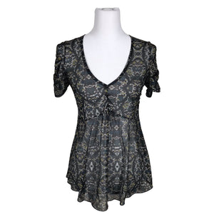 Naisten Kookai - Lyhythihainen pusero, koko 36 - Sininen (1)