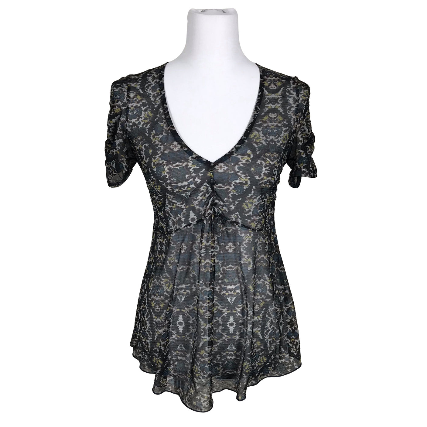 Naisten Kookai - Lyhythihainen pusero, koko 36 - Sininen (3)