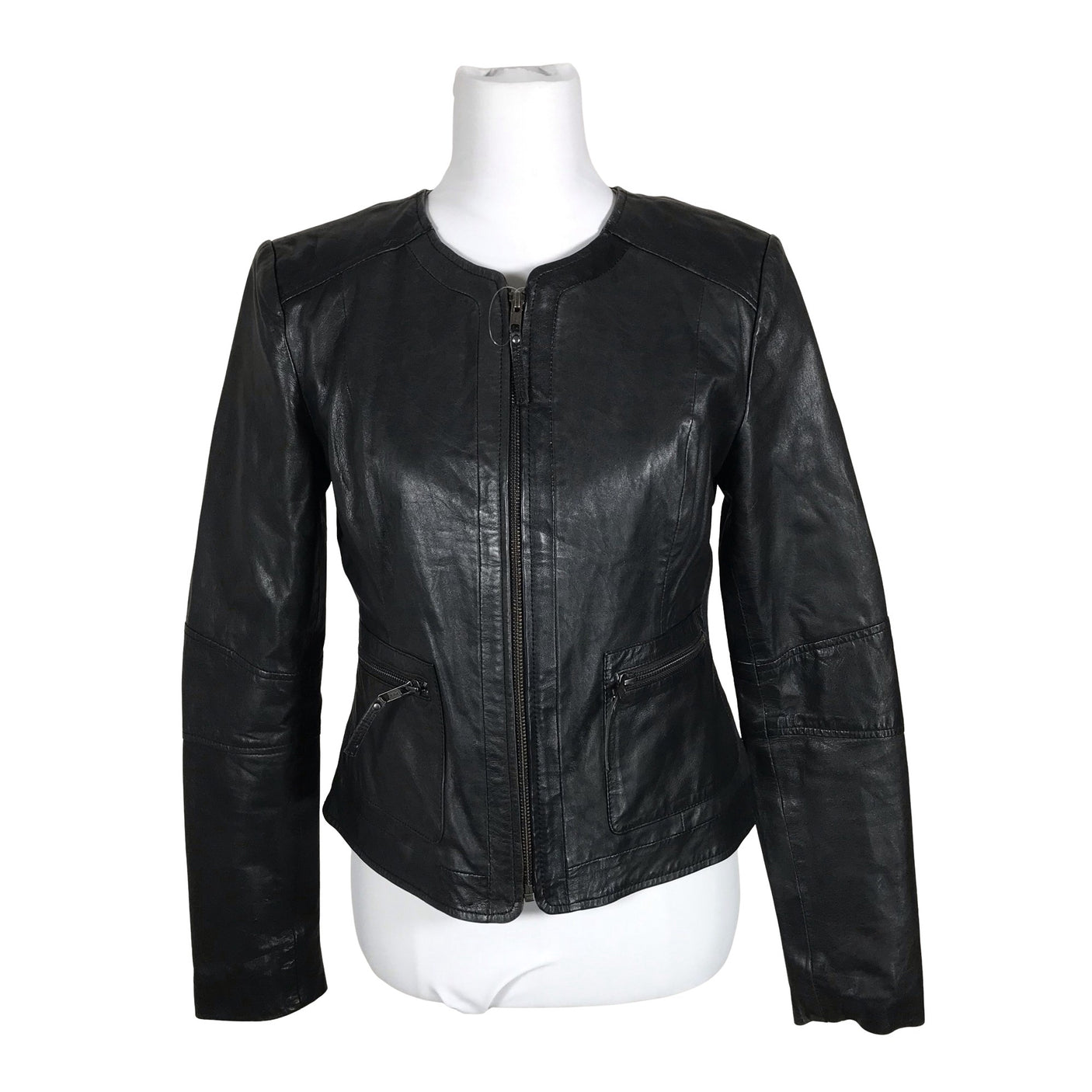 Naisten Woman By Earn - Nahkatakki, koko 38 - Musta (1)