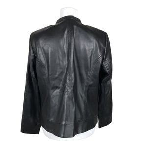 Naisten Betty Barclay - Nahkatakki, koko 42 - Musta (3)