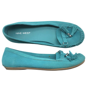 Naisten Nine West - Loaferit, koko 39 - Turkoosi (2)