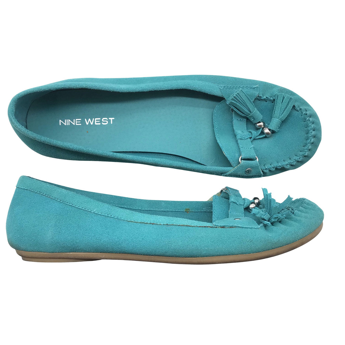 Naisten Nine West - Loaferit, koko 39 - Turkoosi (1)