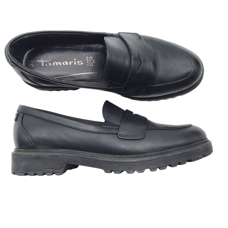 Naisten Tamaris - Loaferit, koko 37 - Musta ()