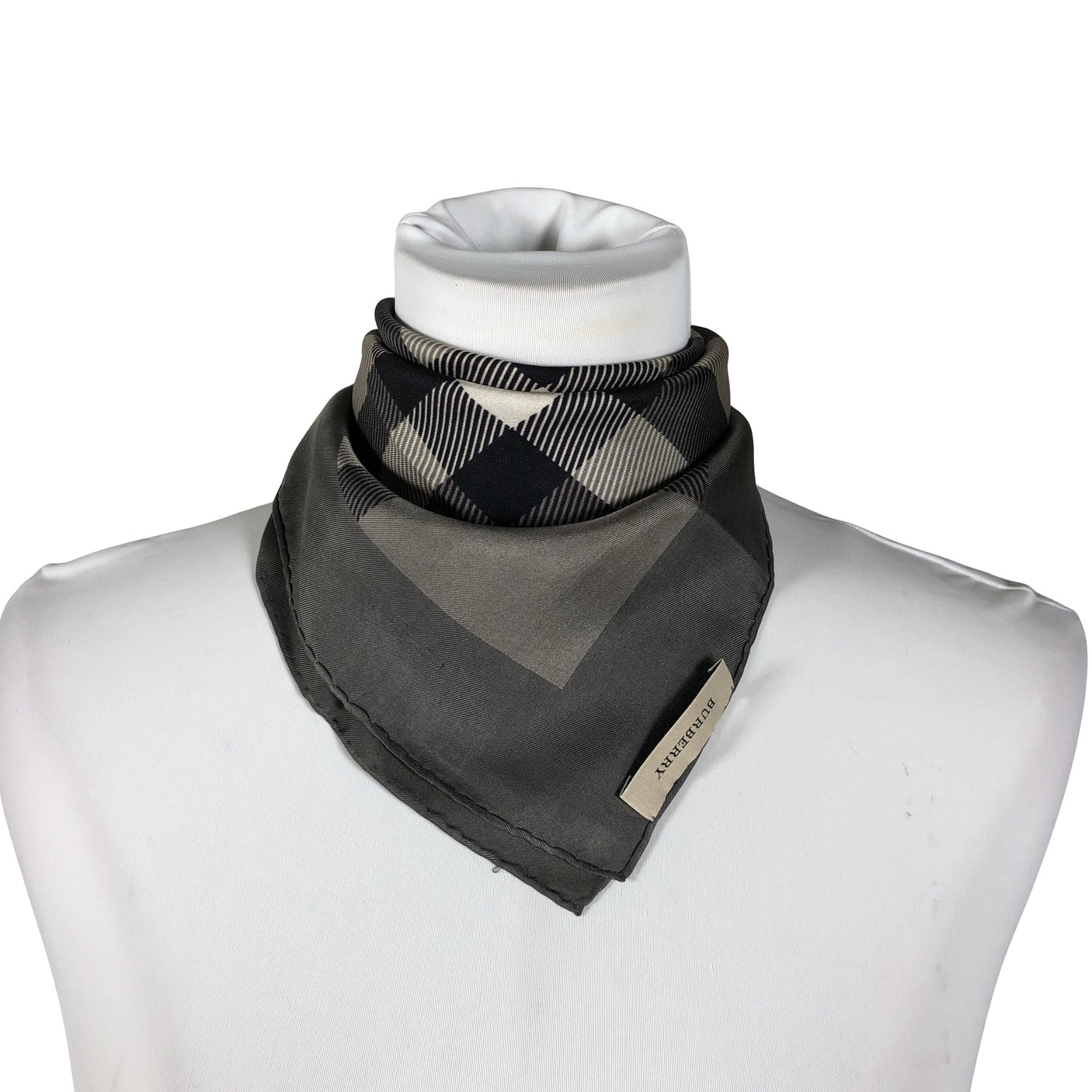 Naisten Burberry - Huivi, koko Mini - Harmaa (1)