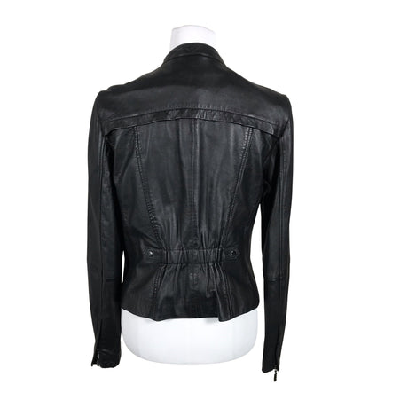 Naisten Esprit - Nahkatakki, koko 38 - Musta (2)