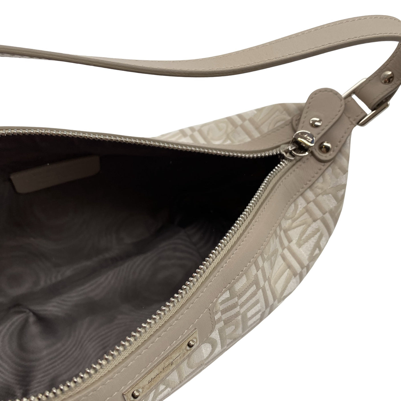 Naisten Salvatore Ferragamo - Käsilaukku, koko Mini - Beige (3)