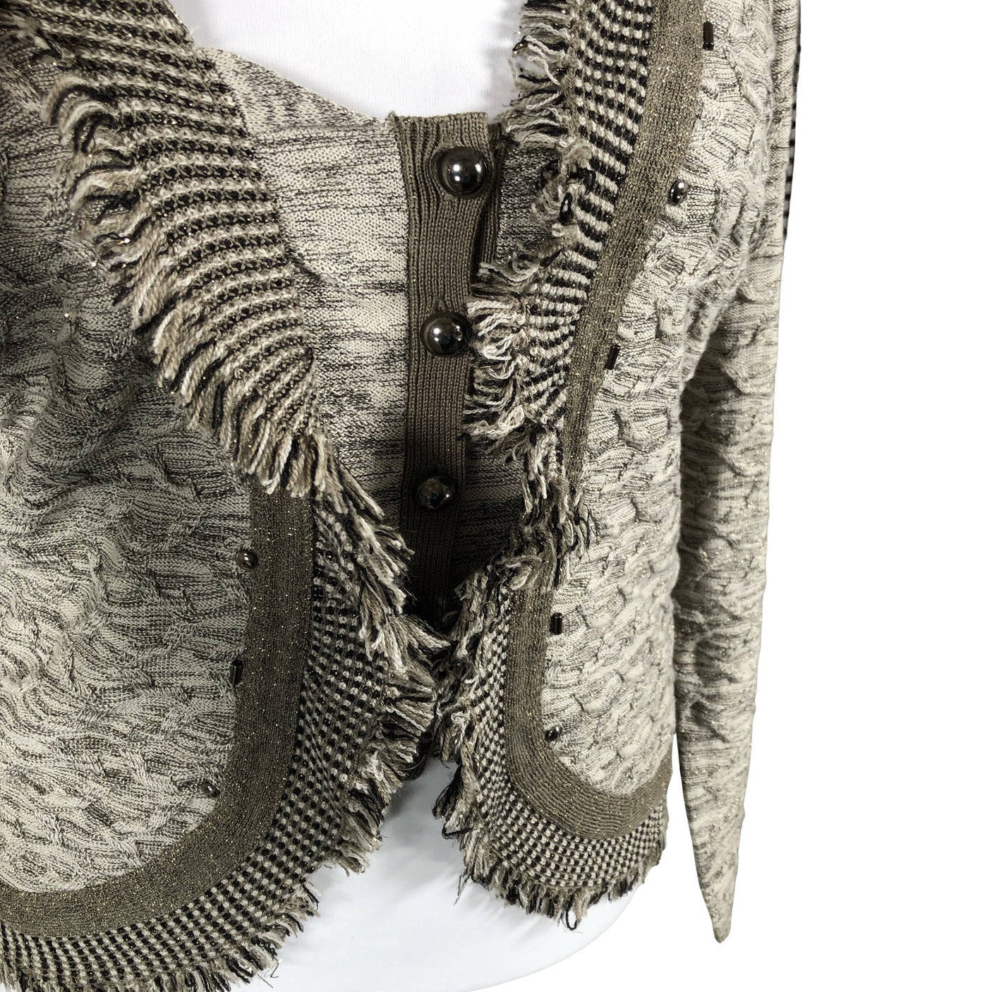 Naisten Gerry Weber - Neuletakki, koko 42 - Harmaa (2)