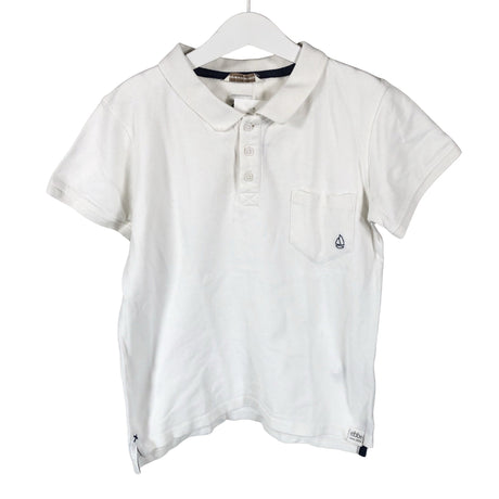 Unisex Ebbe - Pikeepaita, koko 128 - 134 - Valkoinen ()