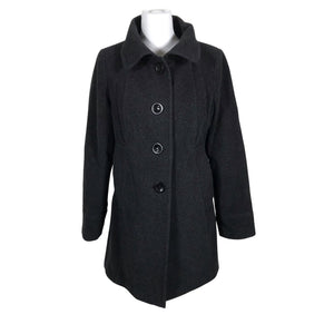 Naisten Jan Kuperus - Villakangastakki, koko 40 - Harmaa (1)