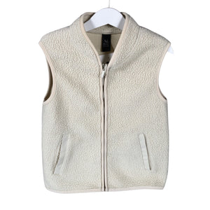 Unisex Soc - Fleeceliivi, koko 122 - 128 - Luonnonvalkoinen (1)