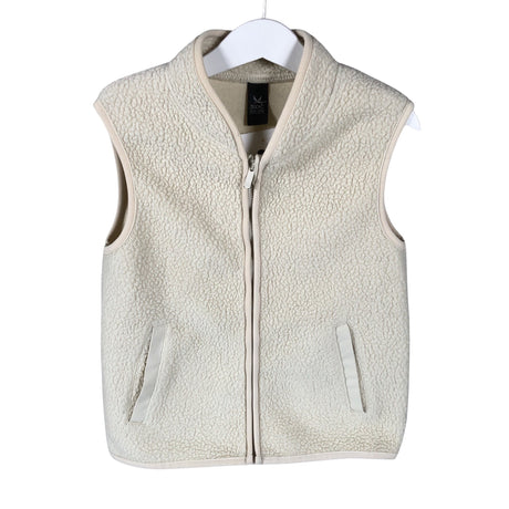 Unisex Soc - Fleeceliivi, koko 122 - 128 - Luonnonvalkoinen ()