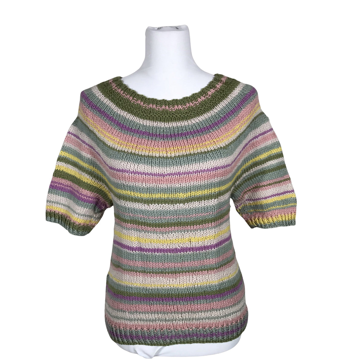 Naisten Handmade - Neulepaita, koko 36 - Vihreä (1)