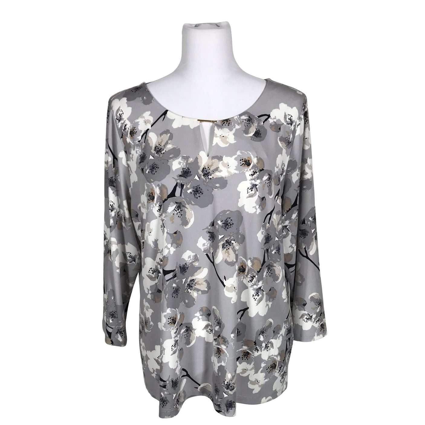 Naisten Calvin Klein - Trikoopaita, koko 40 - Harmaa (2)