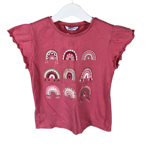 Tyttöjen Mayoral - T-paita, koko 122 - 128 - Vaaleanpunainen (1)