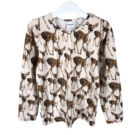 Unisex Metsola - Trikoopaita, koko 122 - 128 - Beige ()
