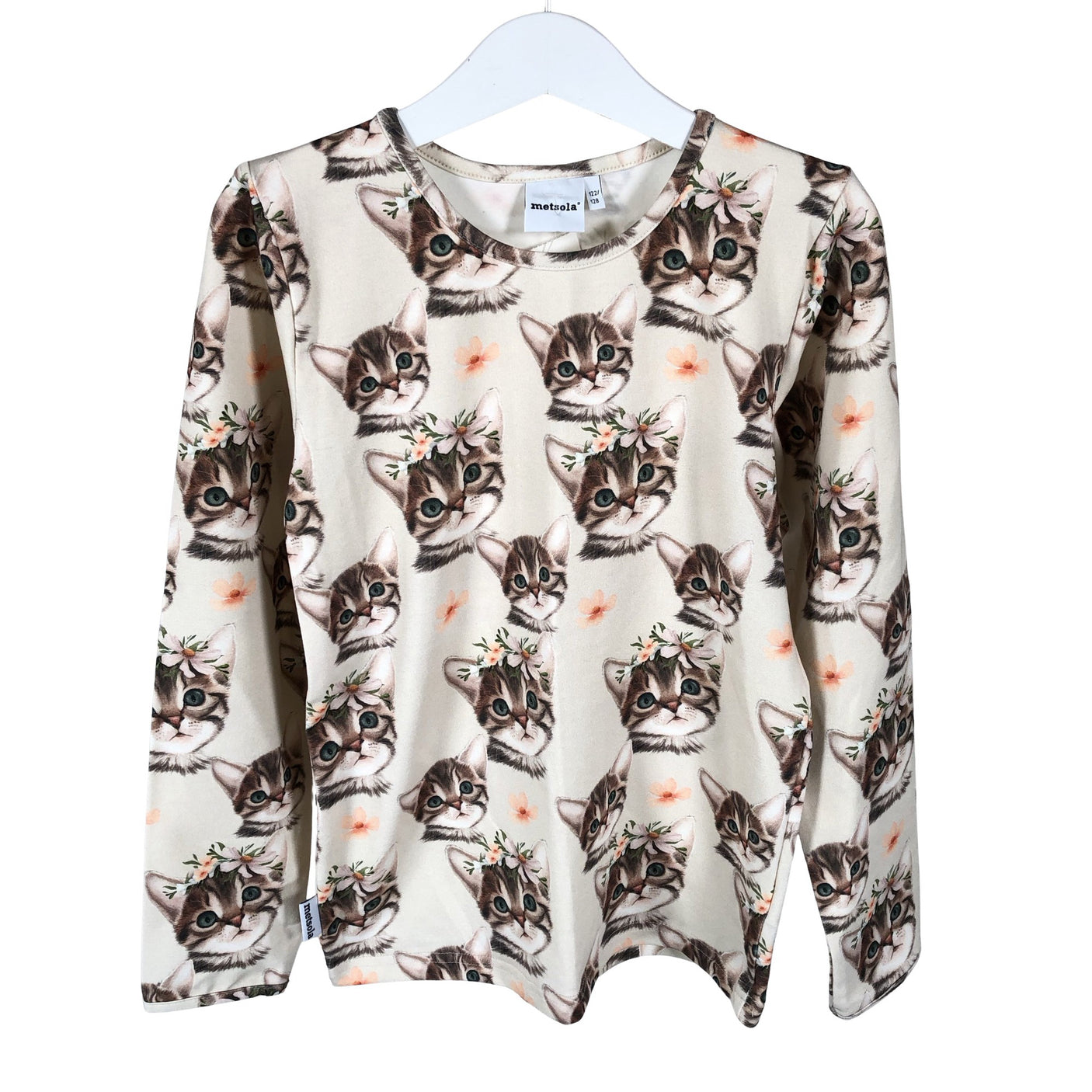 Unisex Metsola - Trikoopaita, koko 122 - 128 - Beige (1)