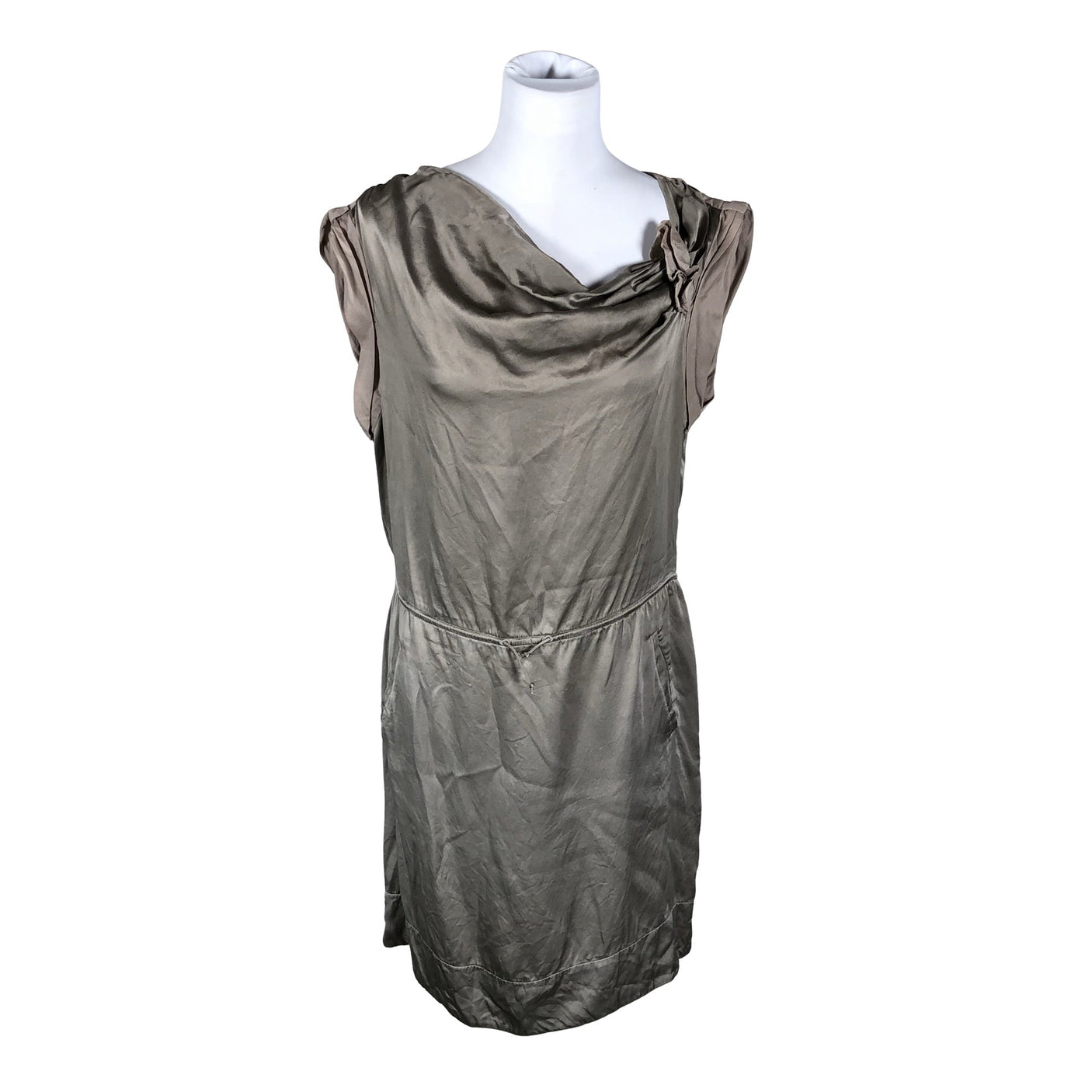 Naisten Hugo Boss - Sifonkimekko, koko 40 - Beige (1)