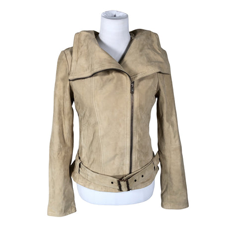 Naisten Esprit - Nahkatakki, koko 38 - Beige ()