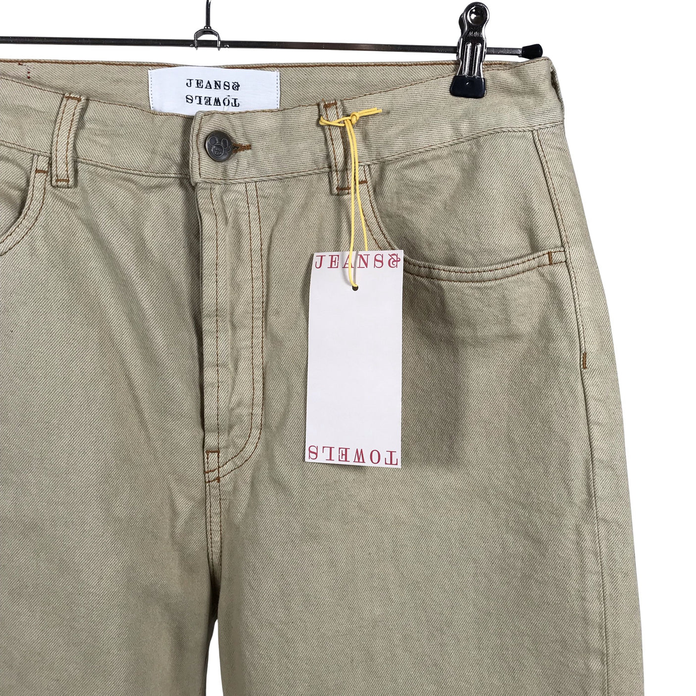 Miesten Jeans&Towels - Farkut, koko W30 - Beige (2)