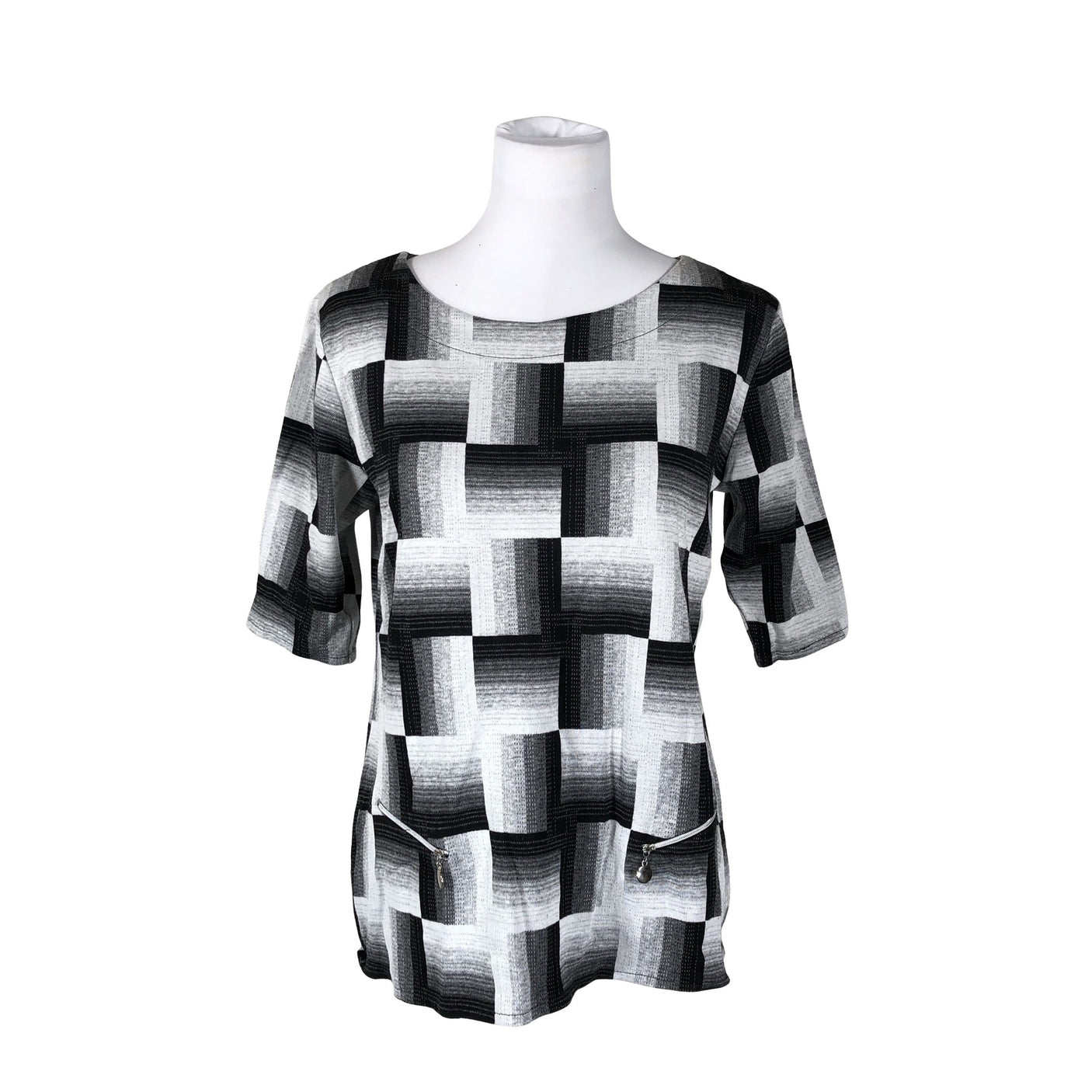 Naisten Leins' - Trikoopaita, koko 40 - Harmaa (1)