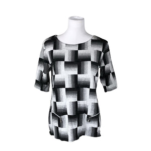 Naisten Leins' - Trikoopaita, koko 40 - Harmaa (1)