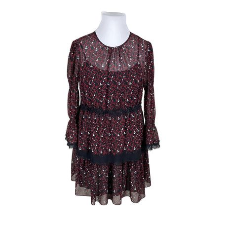 Naisten Michael Kors - Sifonkimekko, koko 42 - Viininpunainen ()