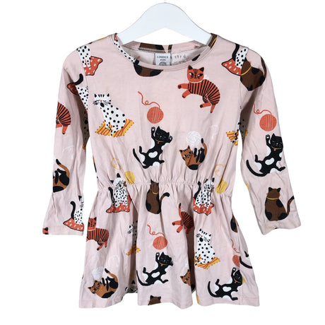 Tyttöjen Lindex - Trikoomekko, koko 98 - 104 - Vaaleanpunainen ()