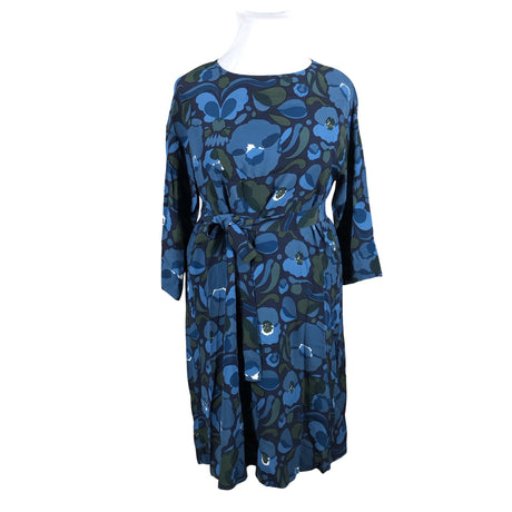 Naisten Marimekko - Sifonkimekko, koko 40 - Sininen ()