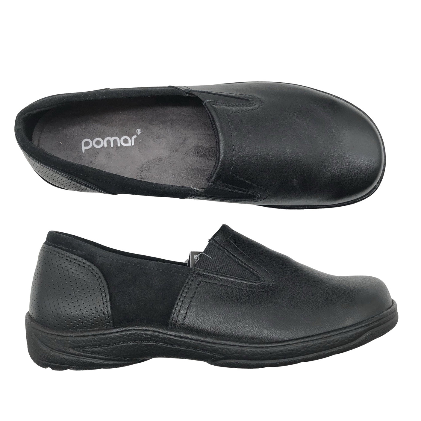 Naisten Pomar - Loaferit, koko 37 - Musta (1)