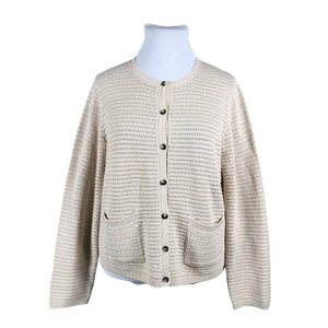 Naisten Selected - Neuletakki, koko 44 - Beige (1)