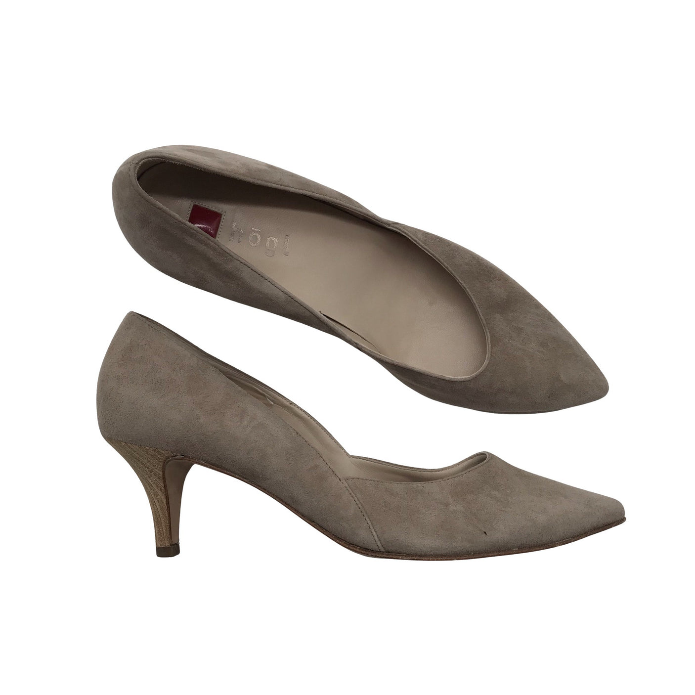 Naisten Högl - Korkokengät, koko 37 - Beige (1)