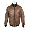 Miesten Jack & Jones - Nahkatakki, koko L - Ruskea ()