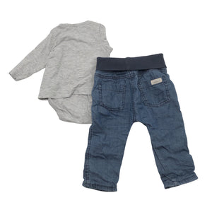 Unisex Newbie - Body, koko 62 - 68 - Harmaa (2)