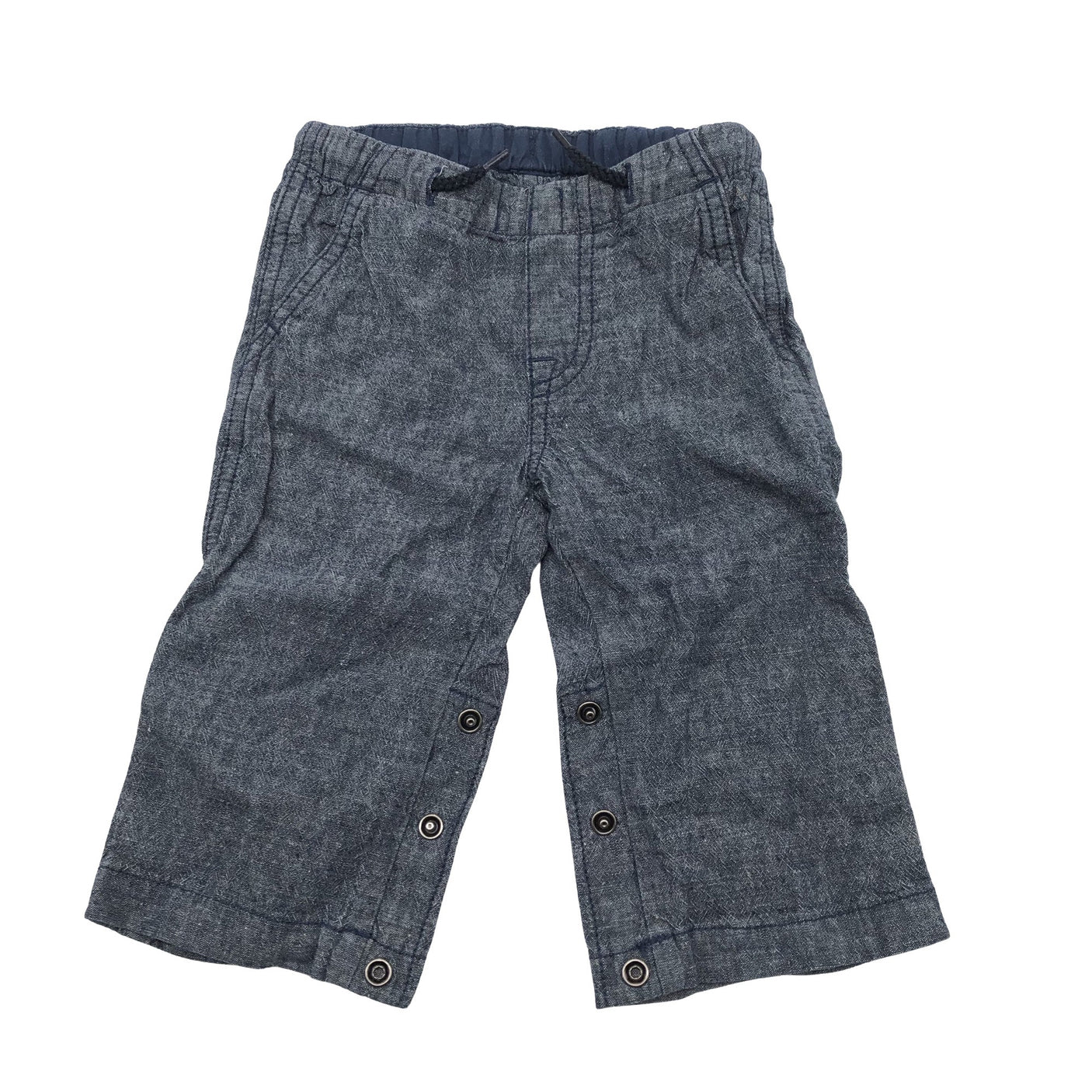 Unisex Polarn O. Pyret - Kangashousut, koko 68 - 74 - Sininen (1)