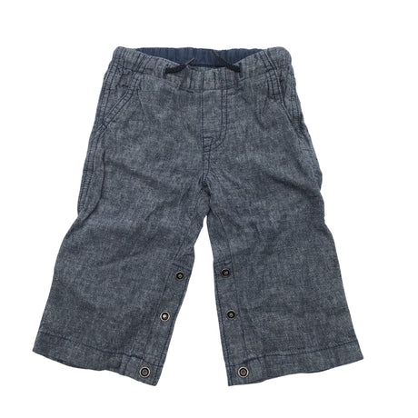 Unisex Polarn O. Pyret - Kangashousut, koko 68 - 74 - Sininen ()