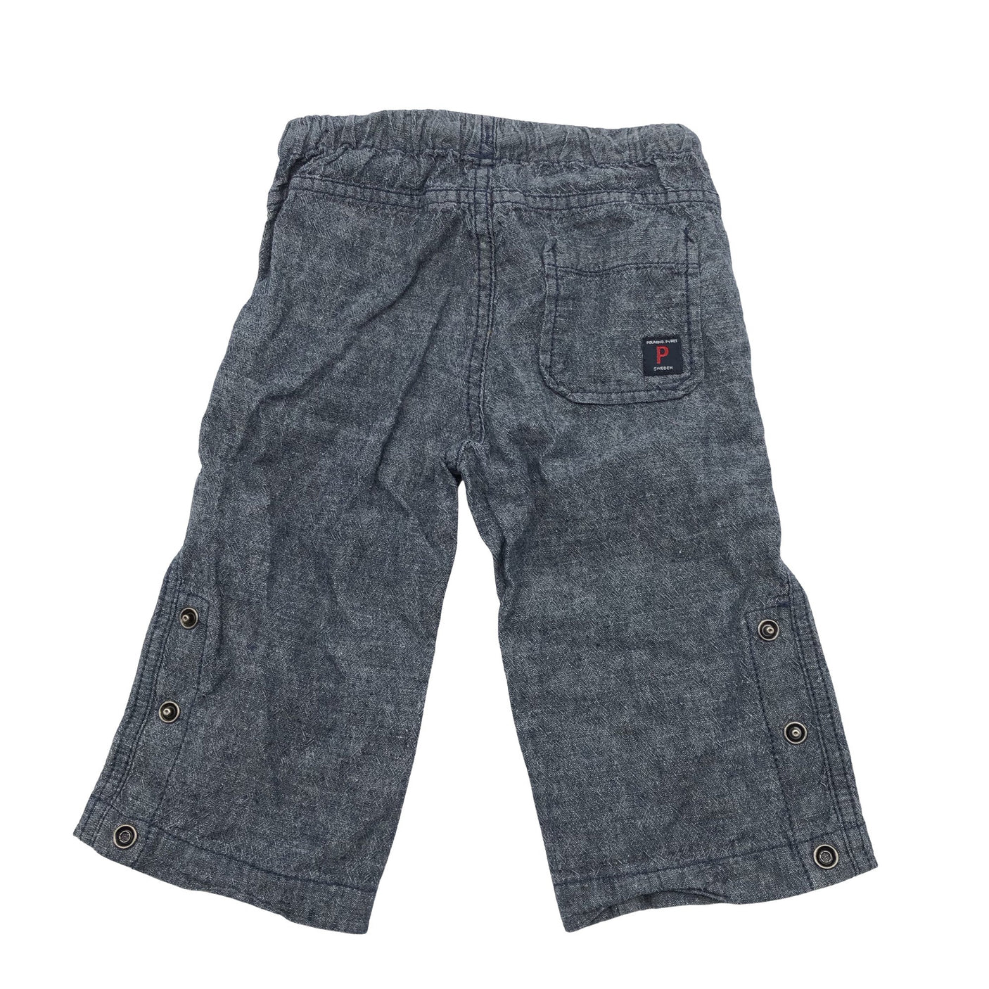 Unisex Polarn O. Pyret - Kangashousut, koko 68 - 74 - Sininen (2)