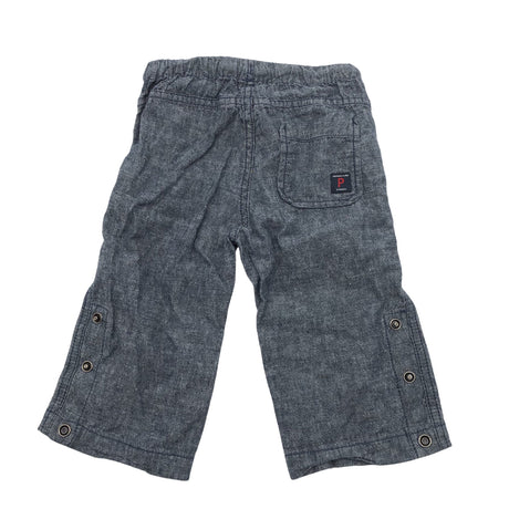 Unisex Polarn O. Pyret - Kangashousut, koko 68 - 74 - Sininen (2)
